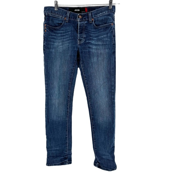 Krew Kslim Button Fly Jeans Men's 32x30 Dark Wash Skate Greco Streetwear Stretch - Picture 1 of 8